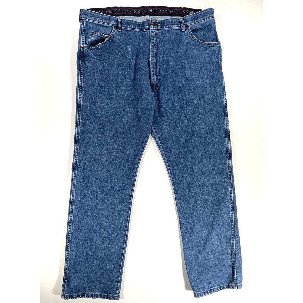 Wrangler Relaxed Fit Jeans for Men, Size 44x32 - Blue